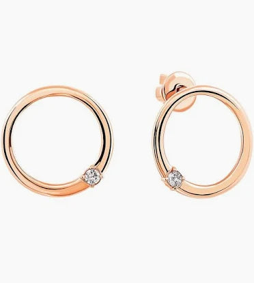 earrings - pink diamonds